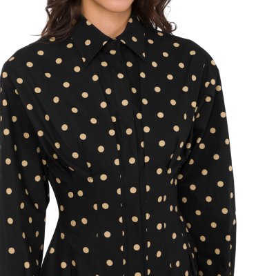 THE POLKA DOTS PRINTED COTTON POPLIN DRESS